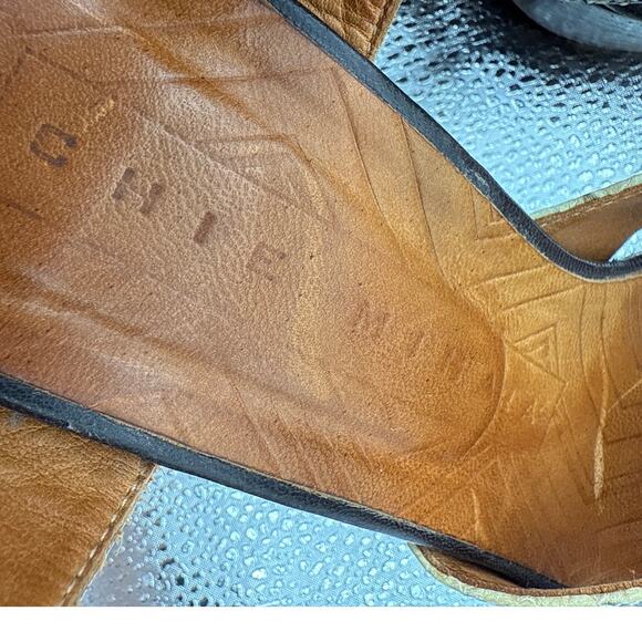 Chie Mihara Cafra High Heel Platform Sandal in Snake Print Size 38.5/ 8.5 - Picture 7 of 8